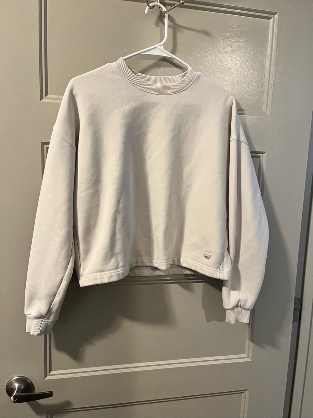 Vuori Women's Crewneck Sweater in Soft Beige - Picture 4 of 7